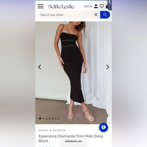 Selfie Leslie Black Maxi Dress